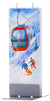 Ski Lift with skiers Candle
