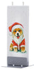 Santa Clause Dog Candle