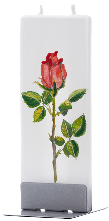 Red Rose Stem Candle